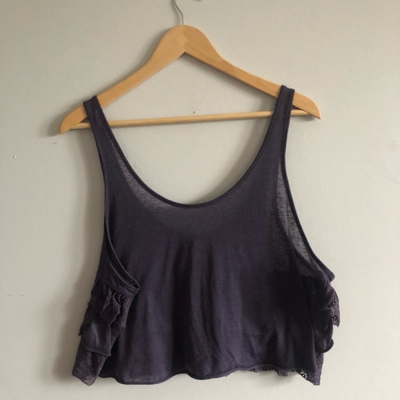 Free People Tops - Free people ballerina ruffle crop top tank